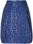 Nina Ricci Sequined Skirt - Blue