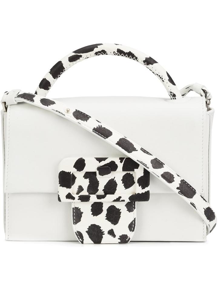 Maison Margiela Buckle Detail Crossbody Bag, Women's, White