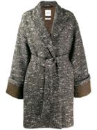 Hermès Pre-owned 2000's Tied Knee-length Coat - Brown