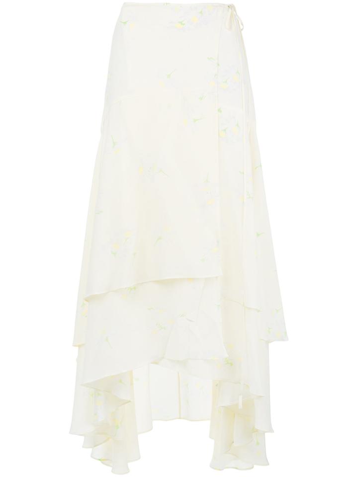 Ganni Nolana Wrap Skirt - White