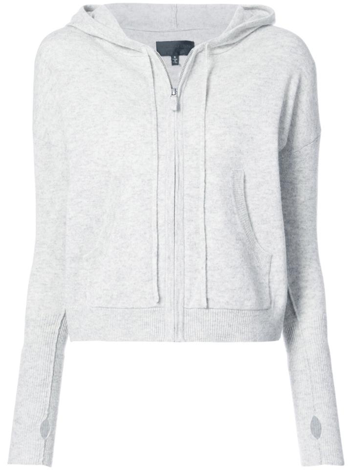 Nili Lotan Zipped Hooded Sweater - Grey