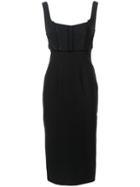Cinq A Sept - Fitted Midi Dress - Women - Polyester/viscose/spandex/elastane - 4, Black, Polyester/viscose/spandex/elastane