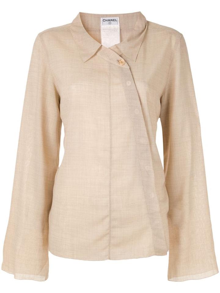 Chanel Pre-owned Chanel Pre-owned Cc Logos Long Sleeve Shirts - White