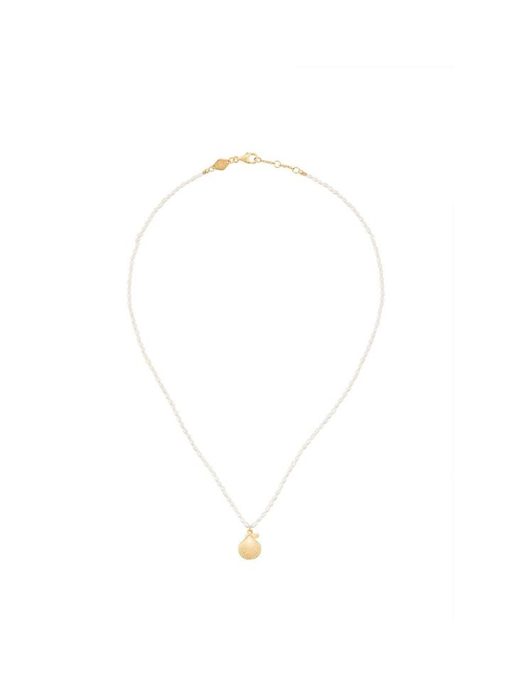 Anni Lu 'shell And Pearl' Necklace - White
