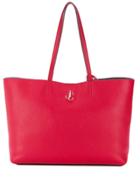 Jimmy Choo Logo Plaque Tote - Red