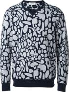Tim Coppens 'jacquard Crew' Sweater, Men's, Size: Small, Blue, Virgin Wool