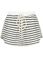 Bassike Striped Shorts - White