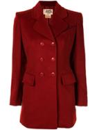 Hermès Pre-owned Double-breasted Cashmere Blazer - Red