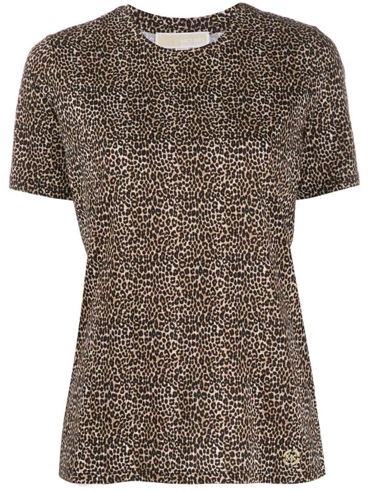 Michael Kors Leopard Print T-shirt - Neutrals