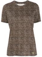 Michael Kors Leopard Print T-shirt - Neutrals
