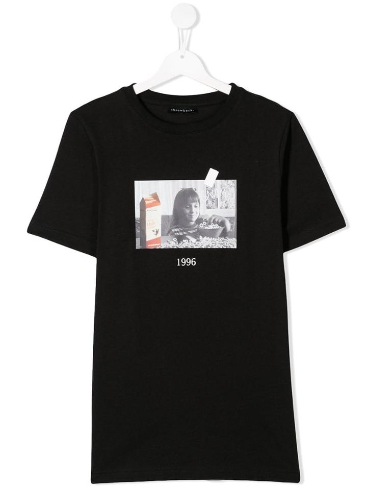 Throwback. Kids 1996 T-shirt - Black