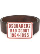 Dsquared2 Bad Scout Buckle Belt - Brown