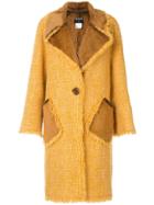 Chanel Vintage Oversized Tweed Coat - Yellow