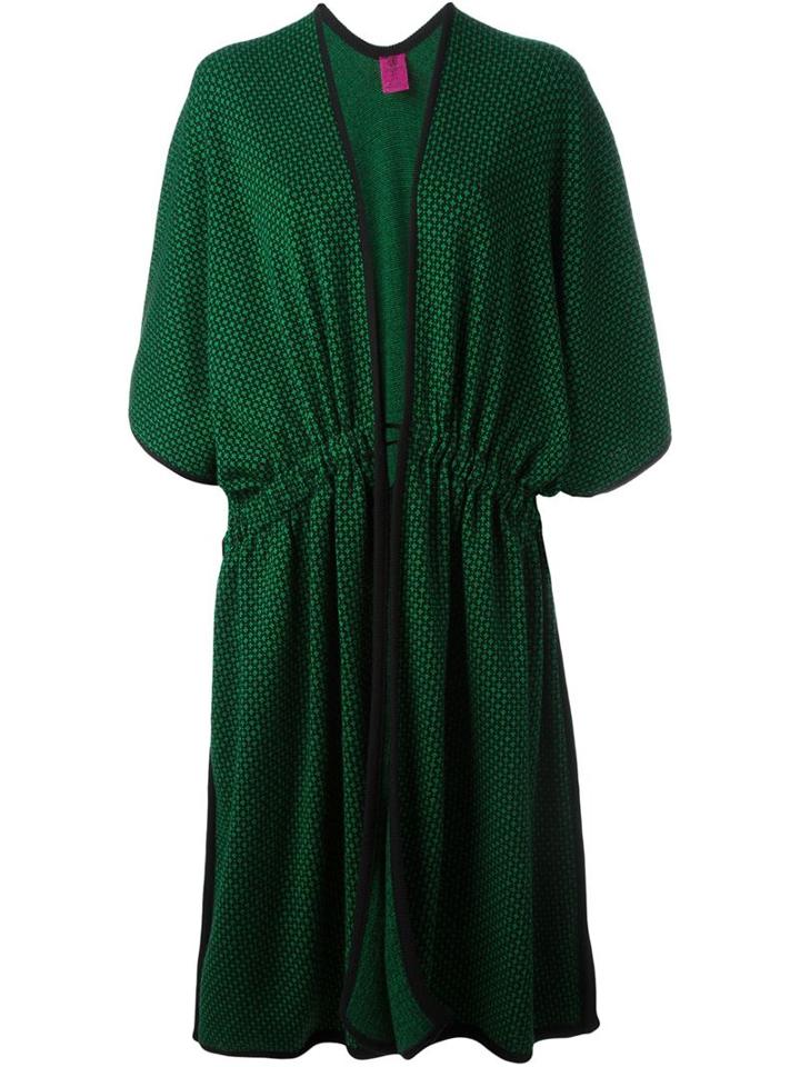 Emanuel Ungaro Vintage Knitted Card-coat, Women's, Green