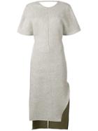 Esteban Cortazar Kimono High Low Dress - Grey