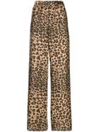 P.a.r.o.s.h. Leopard Printed Trousers - Nude & Neutrals