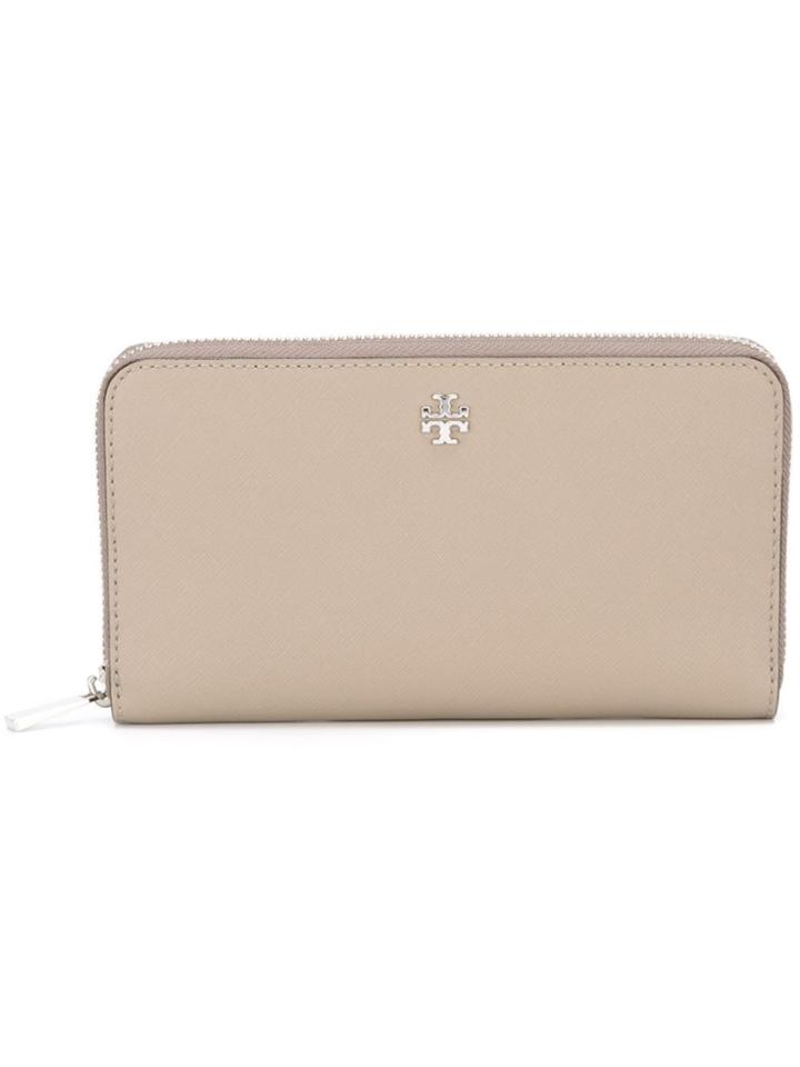 Tory Burch 'robinson' Wallet - Nude & Neutrals