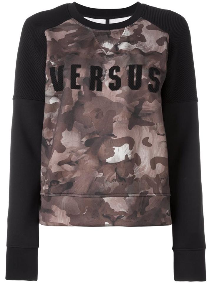 Versus Camouflage Logo Print Sweatshirt