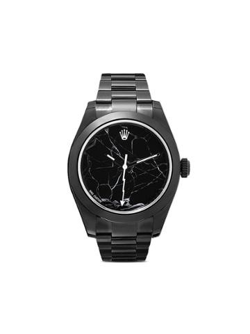 Mad Paris Rolex Milgauss Marble Watch - Black