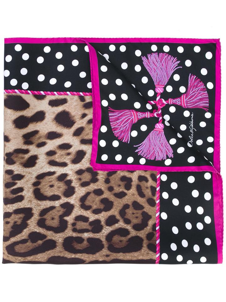 Dolce & Gabbana - Polka Dot Scarf - Women - Silk - One Size, Silk