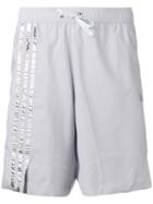Adidas By Kolor Metallic Logo Shorts, Men's, Size: Large, Grey