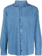 Fay Colour Block Shirt - Blue