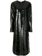 Mcq Alexander Mcqueen Sequin Midi Dress - Black