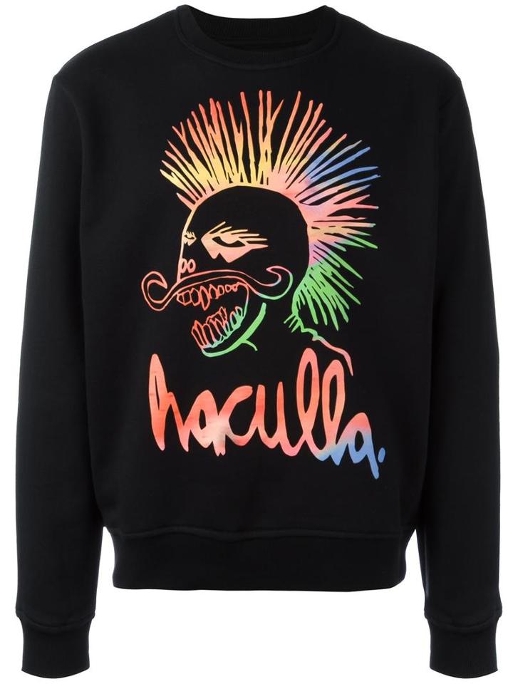 Haculla Logo Print Sweatshirt, Men's, Size: Large, Black, Cotton/polyester