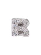 Mehem R Stud Earring - Metallic