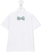 La Stupenderia Bow Detail T-shirt, Boy's, Size: 6 Yrs, White