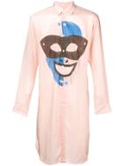 Comme Des Garçons Shirt Mask Print Shirt - Pink