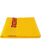 Dsquared2 Logo Printed Beach Towel - Yellow & Orange
