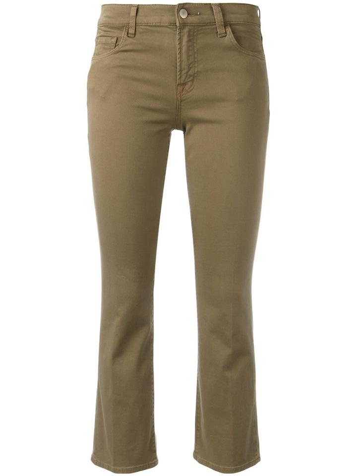 J Brand - Selena Kick Flare Jeans - Women - Cotton/polyester/polyurethane - 27, Nude/neutrals, Cotton/polyester/polyurethane