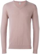 Eleventy V-neck Sweater, Size: Xxl, Pink/purple, Cashmere