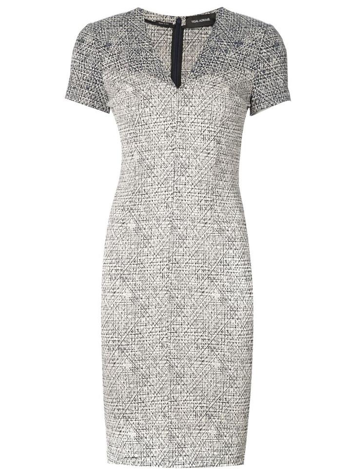 Yigal Azrouel Shortsleeved Printed Dress