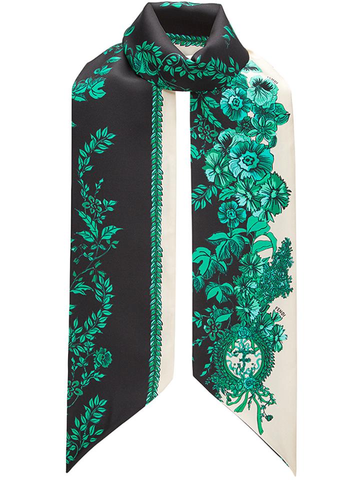 Fendi Heritage Maxi Wrappy Scarf - Green