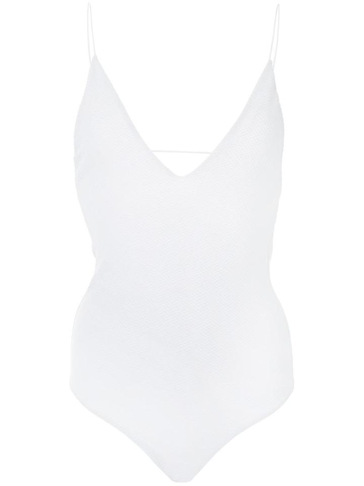 Dion Lee Fine Pique One-piece, Women's, Size: 10, White, Polyurethane/polyimide