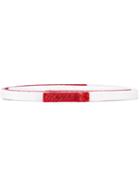 Alix - Thin Belt - Unisex - Leather - One Size, Red, Leather