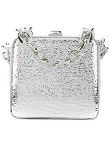 The Volon Metallic Chain Clutch