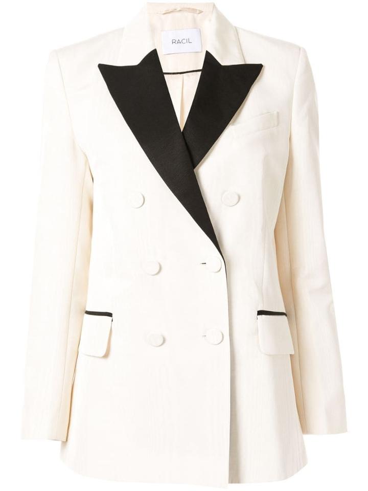 Racil Audrey Double-breasted Blazer - Neutrals