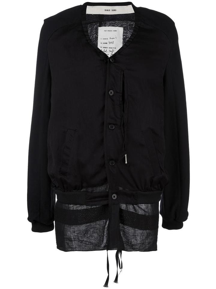 Damir Doma 'jann' Jacket, Men's, Size: Large, Black, Cotton/virgin Wool