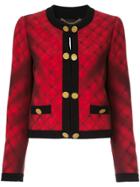 Moschino Trompe L'oeil Quilted Bouclé Jacket - Red