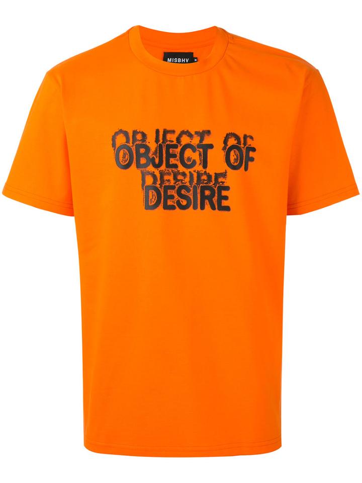 Misbhv - Object Of Desire T-shirt - Men - Cotton - S, Yellow/orange, Cotton