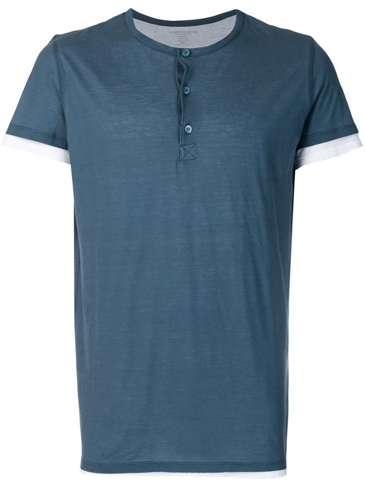 Majestic Filatures Henley T-shirt - Blue