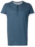 Majestic Filatures Henley T-shirt - Blue