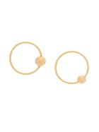Jil Sander Sphere-detail Hoop Earrings - Gold