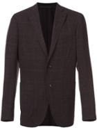 Pal Zileri - Checked Blazer - Men - Linen/flax/rayon/wool - 50, Pink/purple, Linen/flax/rayon/wool