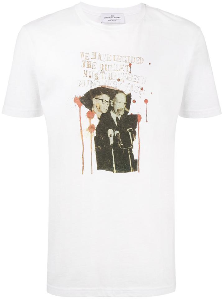 Jean-michel Basquiat X Browns Rome Pays Off Bullet T-shirt - White