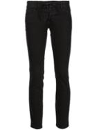 Nili Lotan Drawstring Skinny Jeans, Women's, Size: 8, Black, Cotton/spandex/elastane