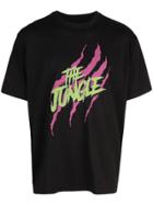Just Don Scratch Print T-shirt - Black